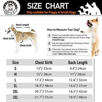 AOFITEE Dog Winter Coat Waterproof Zip Up Fleece Dog Vest, Warm Padded Metallic Dog Cold Weather Jacket Sweater with Dual D-Ring Leash, Outdoor Pet Apparel Snowsuit for Small and Medium Dogs