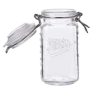 Mason Craft Airtight Kitchen Clamp Jar - 17 Ounces