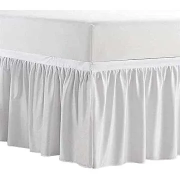 Elegant SK LINEN Dorm Room Bed Skirt - Perfect for Twin XL Beds