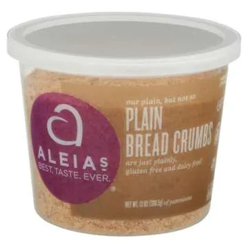 ALEIA’S Gluten-Free Plain Bread Crumbs - 13 oz Pack