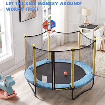 Kids Trampoline for Toddlers - Safe Indoor & Outdoor Fun