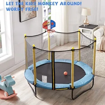 Kids Trampoline for Toddlers - Safe Indoor & Outdoor Fun