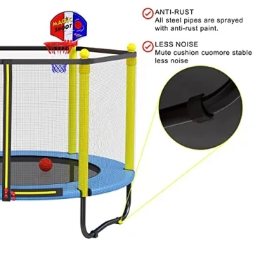 Kids Trampoline for Toddlers - Safe Indoor & Outdoor Fun