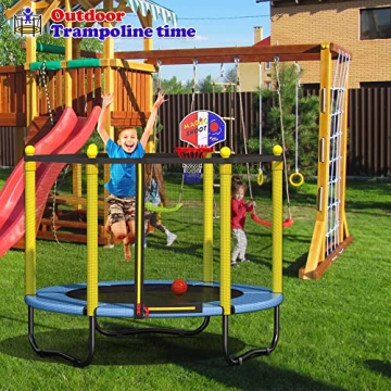 Kids Trampoline for Toddlers - Safe Indoor & Outdoor Fun