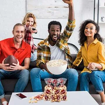 Blulu 100 Football Treat Bags for Game Day Fun