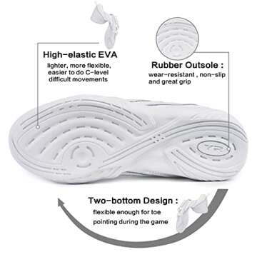 CADIDL Women's Cheer Shoes for Dance and Cheerleading