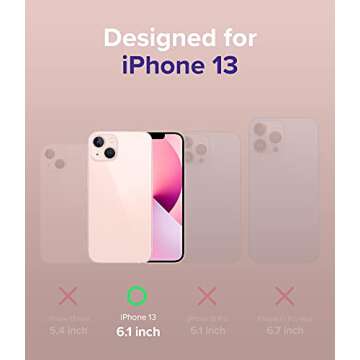 Ringke Compatible with iPhone 13 Case, Air Soft Transparent TPU Shockproof Flexible Lightweight Thin Phone Cover - Glitter Clear