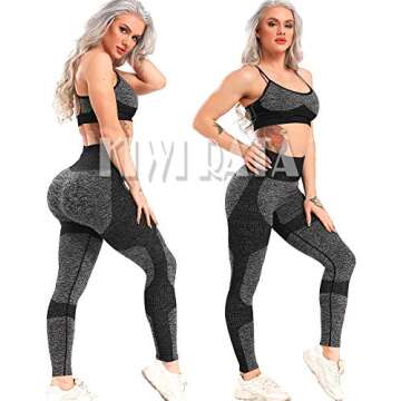 KIWI RATA Women's Scrunch Butt Leggings High Waisted Butt Lift Yoga Pants Sports Workout Tights