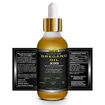 Super Strength Oregano Oil Drops - 12 Month Supply