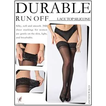 Stylish DORALLURE Thigh High Stockings - Comfortable Fit