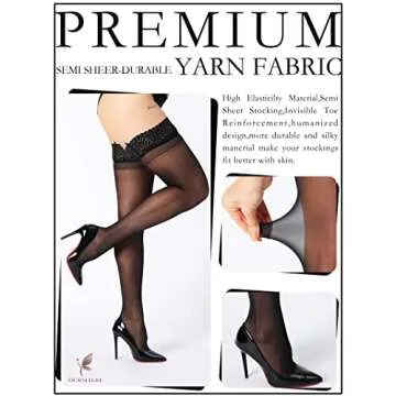 Stylish DORALLURE Thigh High Stockings - Comfortable Fit