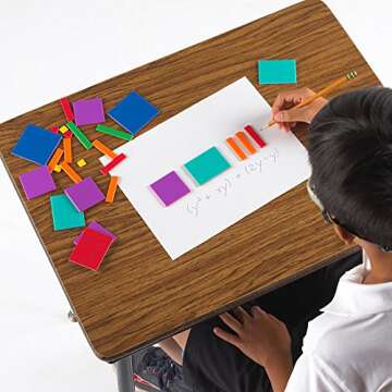 EAI Education Algebra Tiles: Combination Set - 54 Pieces