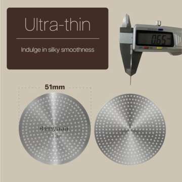 Bamynoir 51mm Espresso Puck Screen for Optimized Brewing