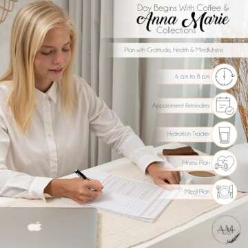 Anna Marie Planner Notepad 52 Weeks for Productivity and Goals