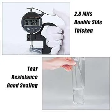 SUREHOME Pretzel Rod Bags 100 Pcs 2x8 Inch Pretzel Bags Adhesive Pretzels Individual Bags Clear Resealable Self Sealing Cellophane Bags for Chocolate Covered Pretzels Stick Bags Candy Treats Packaging