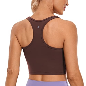 CRZ YOGA Butterluxe Womens Cropped Tank - Comfort & Style for Activewear