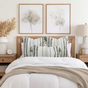 DecorUhome Boho Throw Pillow Cover for Couch and Bed