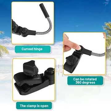 Hillban Baby Stroller Sun Shade Umbrella - 2 Pcs Adjustable