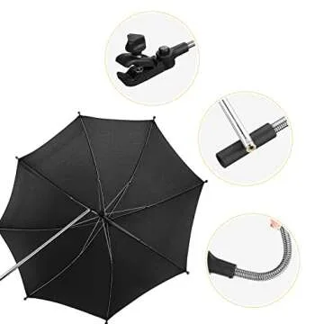 Hillban Baby Stroller Sun Shade Umbrella - 2 Pcs Adjustable