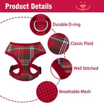 Ringloose No Pull Dog Vest Harness Soft Mesh Comfort