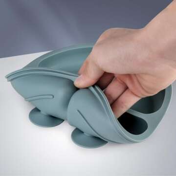 Eascrozn Baby Feeding Set Suction Plates & Cutlery
