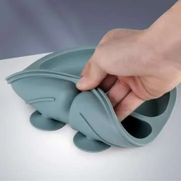 Eascrozn Baby Feeding Set Suction Plates & Cutlery