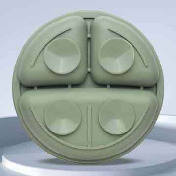 Eascrozn Baby Feeding Set Suction Plates & Cutlery