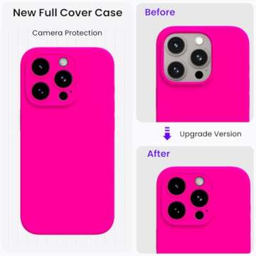 ORNARTO iPhone 15 Pro Max Case with Screen Protector