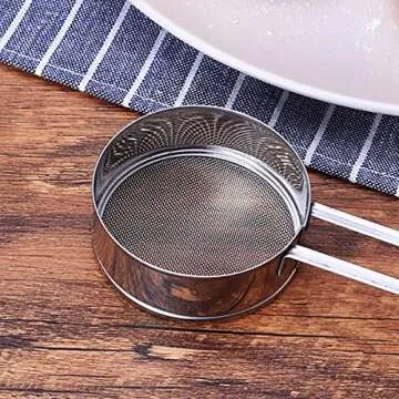 Dadamong 2-Pack Mini Flour Sifter for Baking, Flour or Powdered Sugar Shaker Duster with Handle, Stainless Steel Baking Tools Dusting Flour Sieve for Sugar, Flour, Powder and Spices