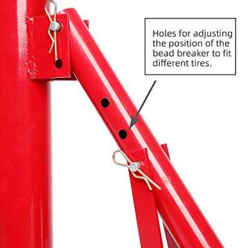 TUFFIOM Manual Tire Changer - Portable Tool for 8" to 16" Tires