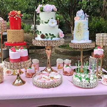 VoiceFly Crystal Cosmetic Makeup Vanity Tray, Jewelry Organizer Tray Mirrored Decorative Tray for Perfume, Trinket, Skin Care, Makeup Display Dresser Home Decor(Silver)