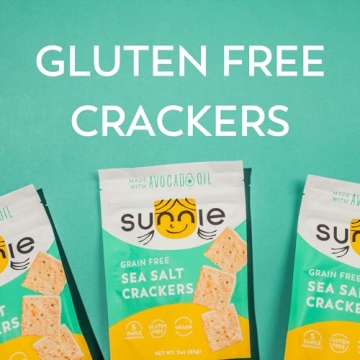 Sunnie Gluten Free Sea Salt Crackers - Healthy & Delicious