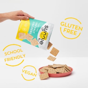 Sunnie Gluten Free Sea Salt Crackers - Healthy & Delicious
