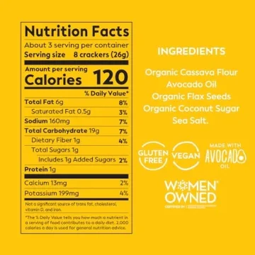 Sunnie Gluten Free Sea Salt Crackers - Healthy & Delicious