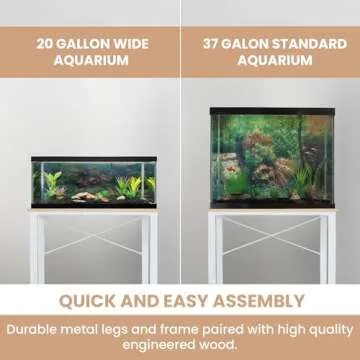 Finomenal 20/37 Gallon Aquarium Stand: Durable & Stylish