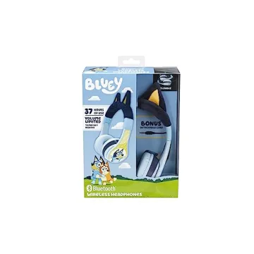 Bluey Bluetooth Headphones - Safe & Foldable for Kids
