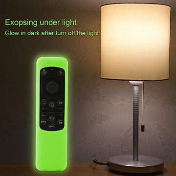 LEFXMOPHY Case for Samsung Remote Covers 2023 New BN59-01432J BN59-01432A BN59-01432 Smart TV Solar Panel Remote Green Cover Protector Glow in Dark