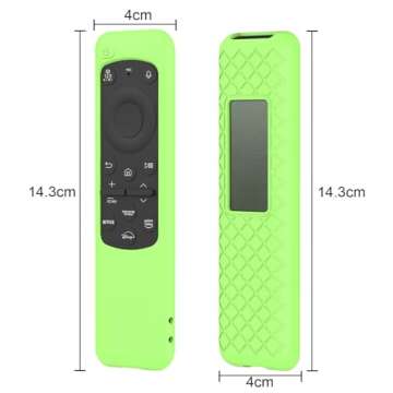 LEFXMOPHY Case for Samsung Remote Covers 2023 New BN59-01432J BN59-01432A BN59-01432 Smart TV Solar Panel Remote Green Cover Protector Glow in Dark