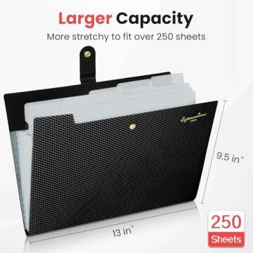 Sooez School File Folder - Stylish & Functional Organizer