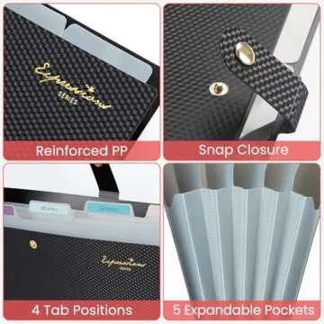 Sooez School File Folder - Stylish & Functional Organizer