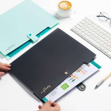 Sooez School File Folder - Stylish & Functional Organizer