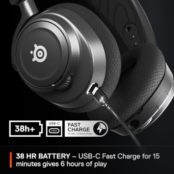 Elite SteelSeries Nova 7X Wireless Gaming Headset with Long Battery Life