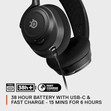 Elite SteelSeries Nova 7X Wireless Gaming Headset with Long Battery Life