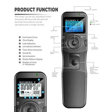 Digital Timer Remote Shutter Release for Canon EOS Cameras