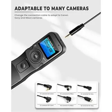 Digital Timer Remote Shutter Release for Canon EOS Cameras