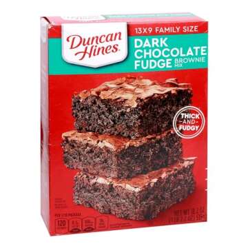 Duncan Hines Dark Chocolate Fudge Brownie Mix, 18.2 OZ