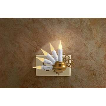 XODUS INNOVATIONS FPC1255 Rotating LED Flameless Candle Night Light Rotating LED Flameless Candle