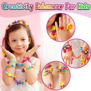 FUNZBO Snap Pop Beads - 520+ Jewelry Beading Kit