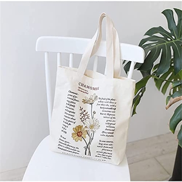 BROADREAM Eco-Friendly Canvas Tote Bag for Everyday Use