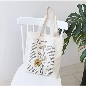 BROADREAM Eco-Friendly Canvas Tote Bag for Everyday Use